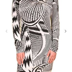 ASOS Black and White Patterned Dress